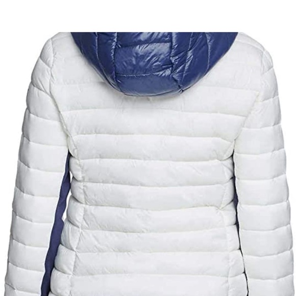 Tommy Hilfiger women puffer hooded jacket medium size - Picture 3 of 12